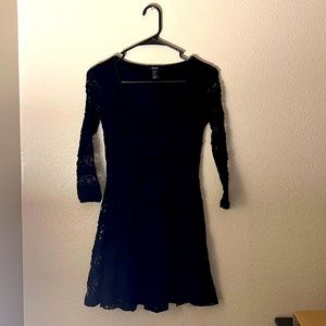 Black lace, short dress size small from forever 21